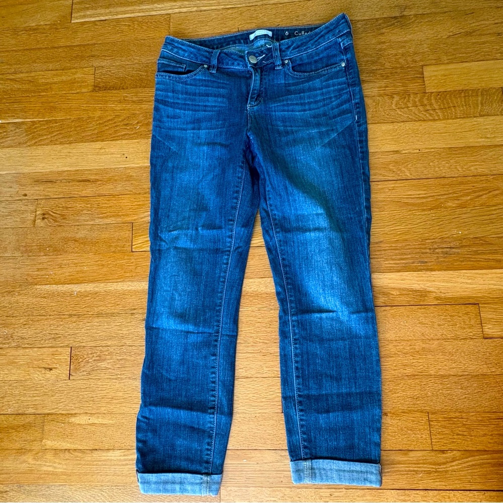 🔹3/$15🔹 Skinny Cropped Jeans with cuffs 6